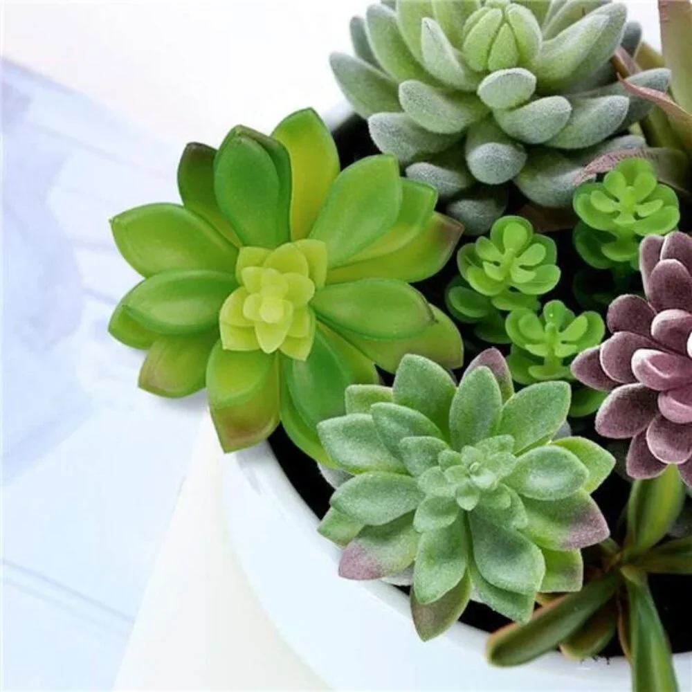 Artificial Succulent Plants - 16 Pcs Set Faux Succulents Unpotted Fake Succulent